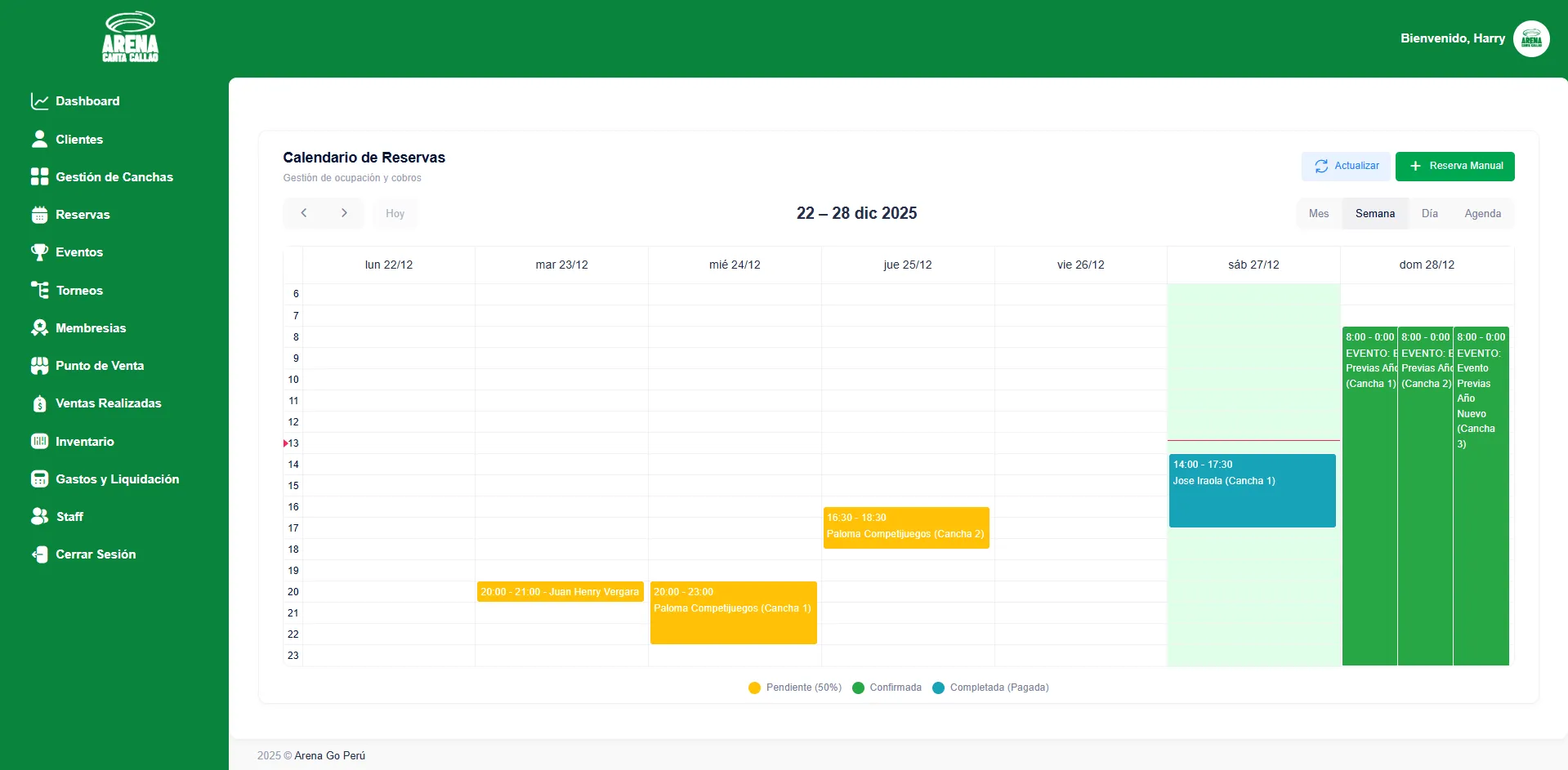 Gestión de Reservas