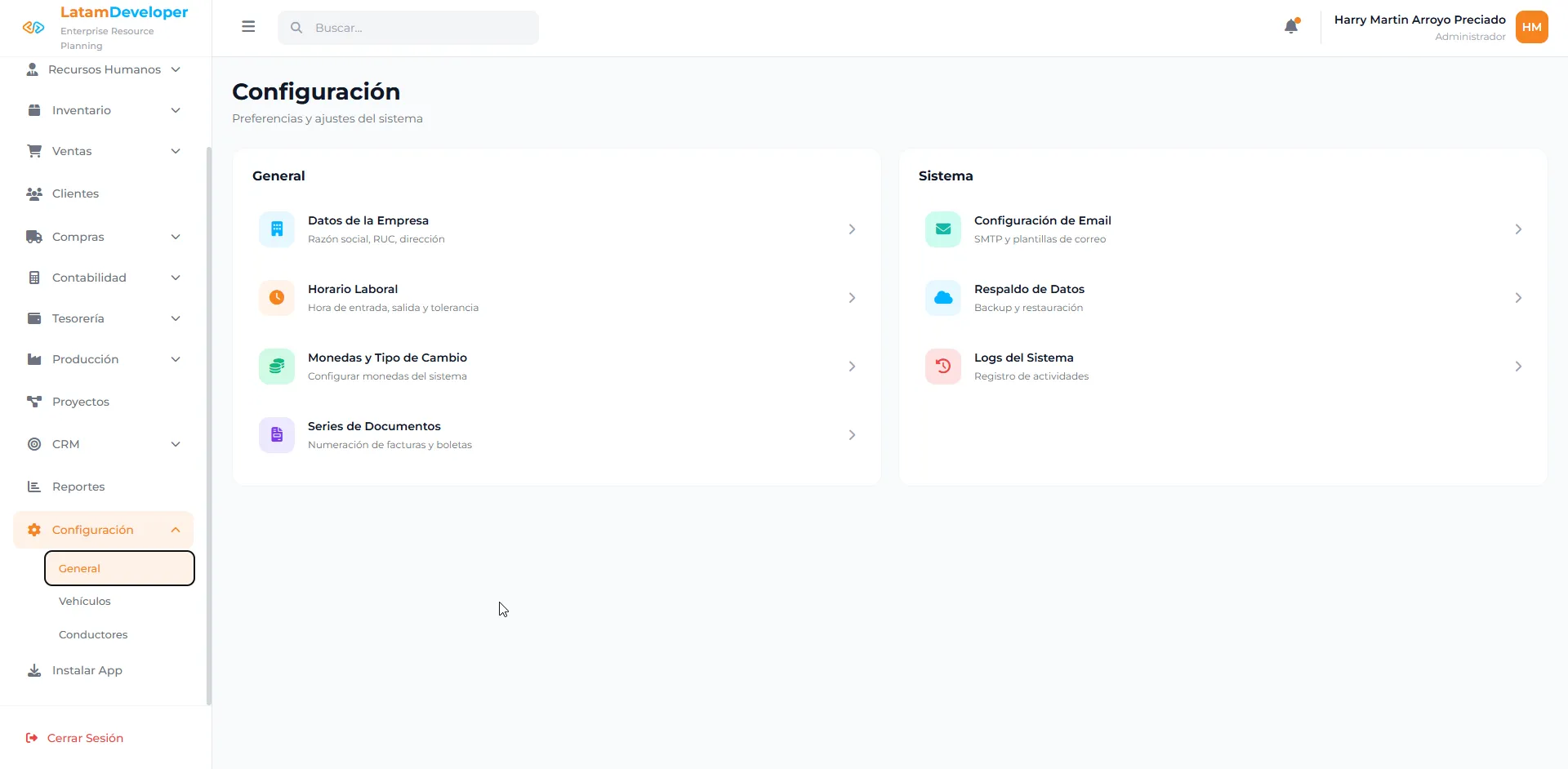 Configuracion General 